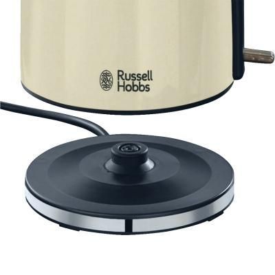 Електрочайник Russell Hobbs Colours Plus Classic 1.7л, метал, бежево-чорний 20415-70 фото
