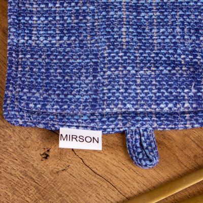 Кухонна прихватка MirSon рогожа/напівпанама №209 - Blue binding (2200006754138) 2200006754138 фото
