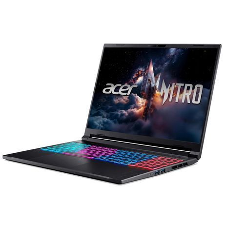 Ноутбук Acer Nitro V 16S ANV16S-71 16" WUXGA IPS, Intel 5-210H, 32GB, F1TB, NVD5060-8, Lin, чорний NH.U28EU.003 фото
