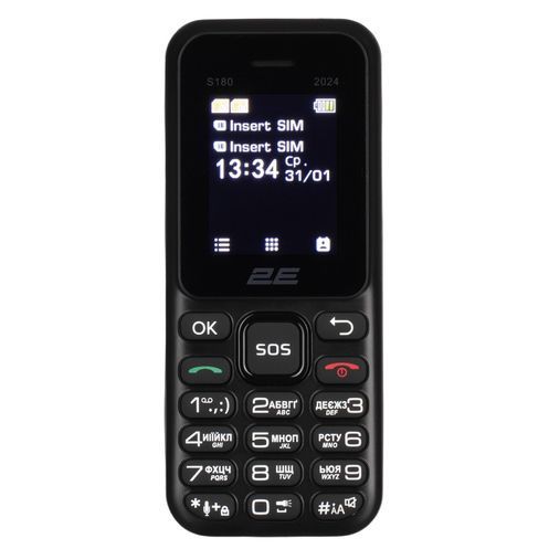 Мобільний телефон 2E S180 2024 Black (694743653885) 694743653885 фото
