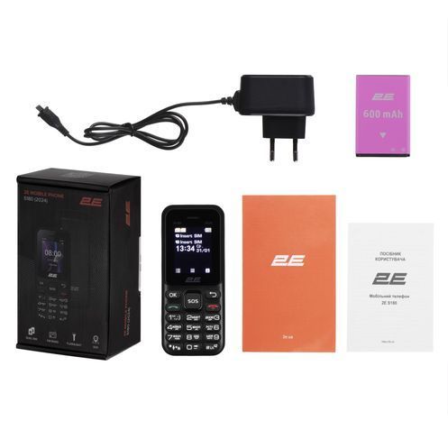 Мобільний телефон 2E S180 2024 Black (694743653885) 694743653885 фото