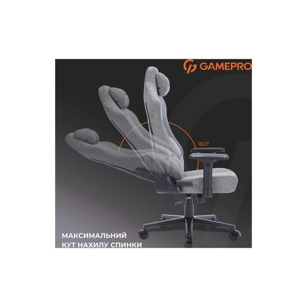 Крісло ігрове GamePro FGC750DG Size L Fabric Dark Gray (FGC750DG) FGC750DG фото