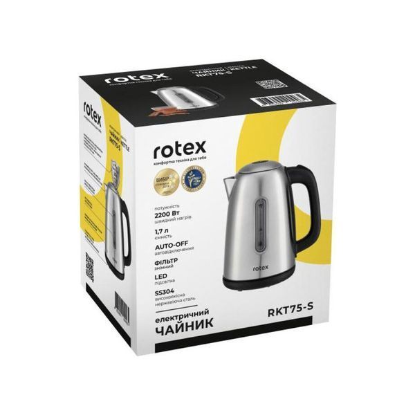 Електрочайник Rotex RKT75-S RKT75-S фото