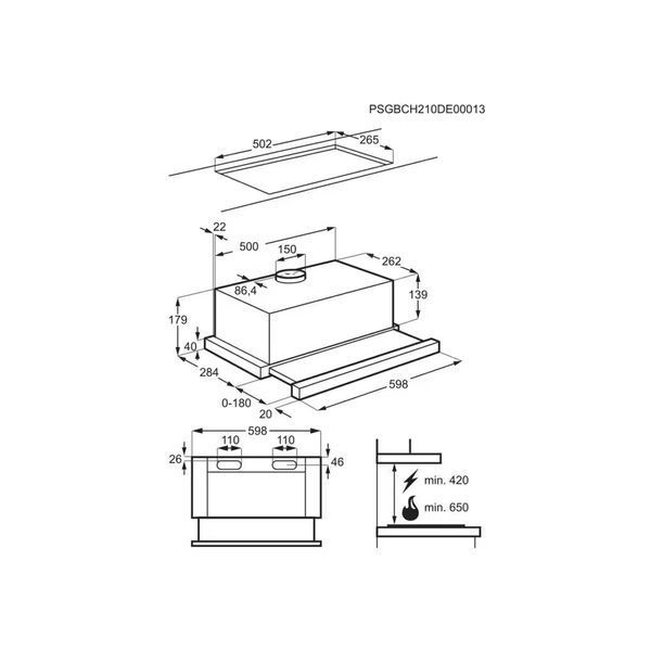 Витяжка кухонна Electrolux LFP326S LFP326S фото