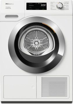 Сушильна машина Miele TEH 795 WP тепловий насос, 9кг, A+++, 63.6см, дисплей, інвертор, люк хром, біл 12EH7952UA фото