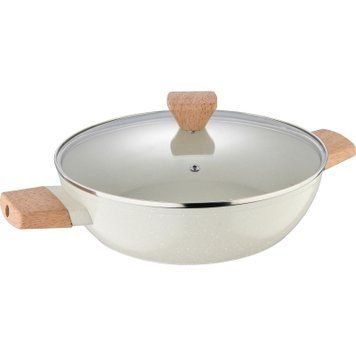 Сотейник Bergner Naturally з кришкою 28 см (BG-34747-CR) BG-34747-CR фото