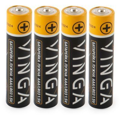 Батарейка AAA LR03 Alkaline 4pcs Blister Vinga (VJABAAA4) VJABAAA4 фото