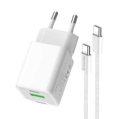 Зарядний пристрій ColorWay GaN Mini 30W PD Port PPS USB (Type-C PD + USB QC4.0) cable Type-C (CW-CHS053PDC-WT) CW-CHS053PDC-WT фото