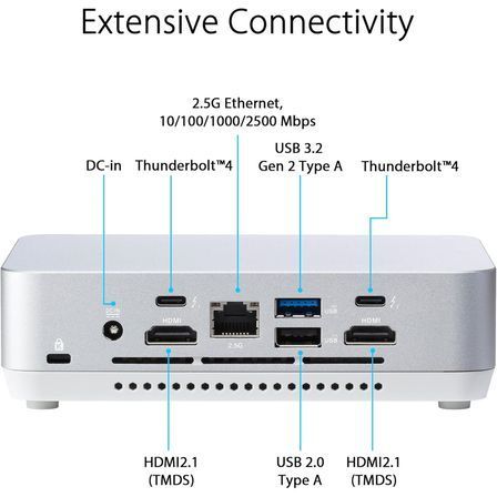 Комп'ютер ASUS NUC 14 Pro+ RNUC14RVSU700002I Kit(L6) / Ultra 7 155H, M.2 22x80 NVMe; 22x42 NVMe (90A 90AR0051-M000A0 фото