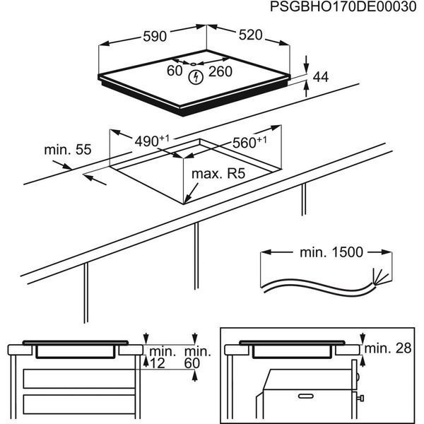 Варильна поверхня Electrolux EIV63440BW EIV63440BW фото