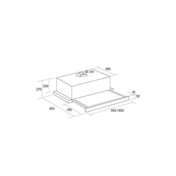 Витяжка кухонна Pyramida TL 60 (1100) IX T TL 60 (1100) IX T фото