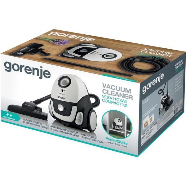 Пилосос Gorenje мішковий VCEA11CXWII VCEA11CXWII фото