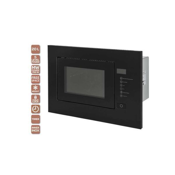 Мікрохвильова піч Ventolux MWBI 20 G BK TC FS MWBI 20 G BK TC FS фото