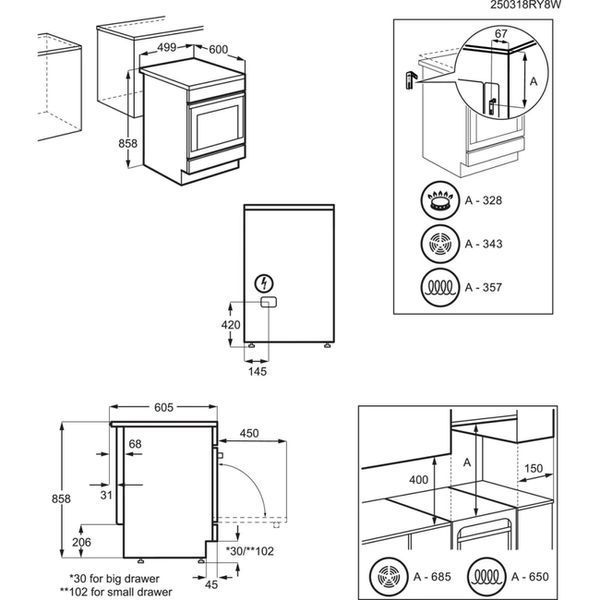 Плита Electrolux електрична LKI564267X LKI564267X фото