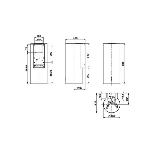 Витяжка кухонна Faber CYLINDRA PLUS WH GLOSS (CYLINDRAPLUSWHGLOSS) CYLINDRAPLUSWHGLOSS фото