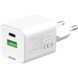 Зарядний пристрій ColorWay GaN Mini 30W PD Port PPS USB (Type-C PD + USB QC4.0) white (CW-CHS053PD-WT) CW-CHS053PD-WT фото 4