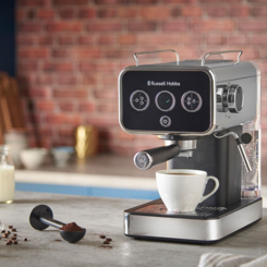 Кавоварка еспрессо RUSSELL HOBBS Distinctions 26450-56, чорно-сріблястий 25022016001 фото