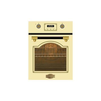 Духова шафа Kaiser електрична Art Deco, 69л, A, дисплей, конвекція, бежевий EH4796ELFAD фото