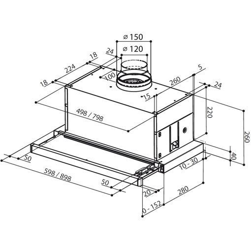 Витяжка Faber телескопічна Maxima Ng Eco Ev8 Wh A90 315.0635.141 фото
