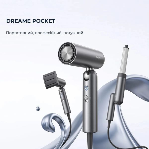 Фен Dreame Pocket Grey (AHD51-GR) AHD51-GR фото