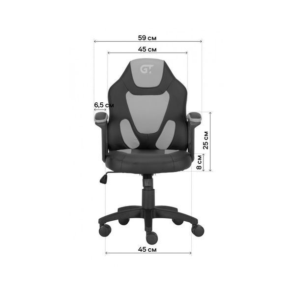Крісло ігрове GT Racer X-1414 Gray/Gray (X-1414 Fabric Gray/Gray) X-1414 Fabric Gray/Gray фото