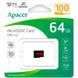 Карта пам'яті Apacer 64GB microSD class 10 UHS-I V10 A1 (AP64GMCSX10UB-RA) AP64GMCSX10UB-RA фото 2