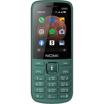 Мобільний телефон Nomi i2403 Dark Green i2403 Dark Green фото