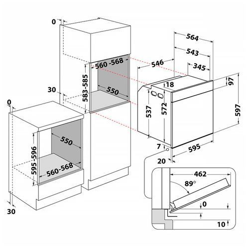 Духова шафа Whirlpool WOI4S8HM1SXA WOI4S8HM1SXA фото