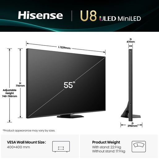 Телевізор Hisense 55U8Q 55U8Q фото