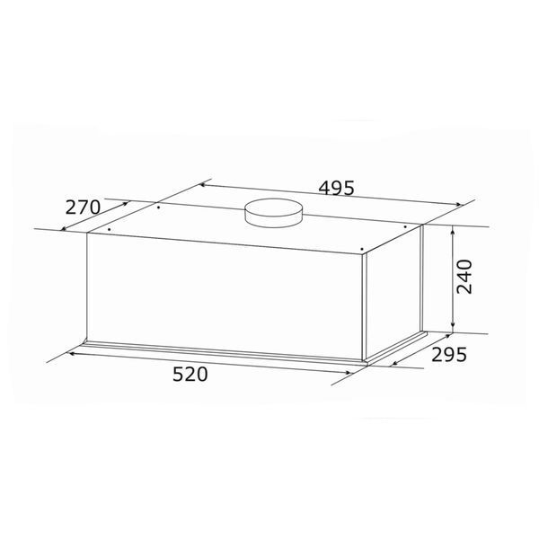 Витяжка кухонна GRANADO Palamos 1614-1200 white glass (GCH486455) GCH486455 фото