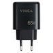 Зарядний пристрій Vinga GaN 65W PD+QC 2C1A ports Wall Charger (VCPCHCCA65B) VCPCHCCA65B фото 4