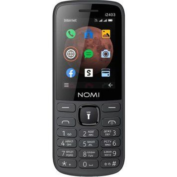 Мобільний телефон Nomi i2403 Black i2403 Black фото