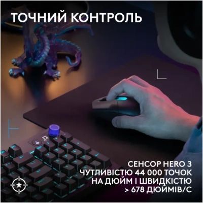 Мишка Logitech G305 X Superlight Wireless Black (910-007739) 910-007739 фото