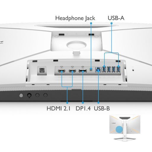 Монітор BenQ EX2710U WHITE (9H.LKTLA.TBE) 9H.LKTLA.TBE фото