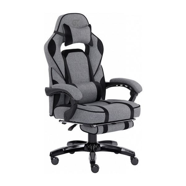 Крісло ігрове GT Racer X-2749-1 Gray/Black Suede (X-2749-1 Fabric Gray/Black Suede) X-2749-1 Fabric Gray/Blac фото