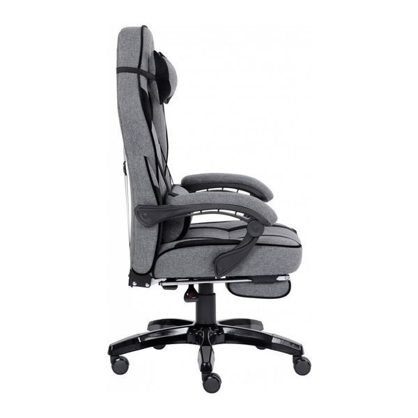 Крісло ігрове GT Racer X-2749-1 Gray/Black Suede (X-2749-1 Fabric Gray/Black Suede) X-2749-1 Fabric Gray/Blac фото