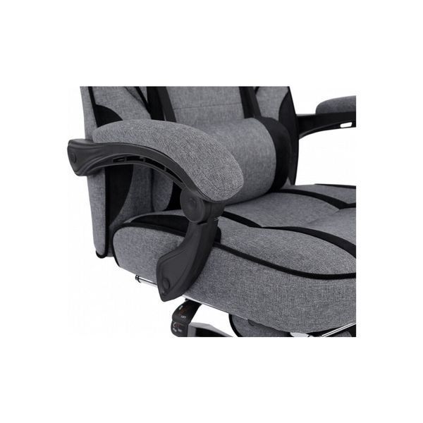 Крісло ігрове GT Racer X-2749-1 Gray/Black Suede (X-2749-1 Fabric Gray/Black Suede) X-2749-1 Fabric Gray/Blac фото