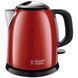 Електрочайник Russell Hobbs Colours Plus Mini 1л, метал, червоно-чорний 24992-70 фото 1