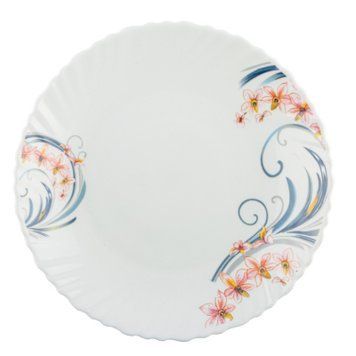 Тарілка Vittora "Квіткові Вензеля" Wave Dessert 19 см (V-190FM) V-190FM фото