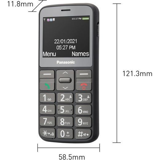 Мобільний телефон Panasonic KX-TU160 Black KX-TU160EXB фото