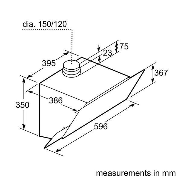 Витяжка кухонна Bosch DWK67PJ60T DWK67PJ60T фото