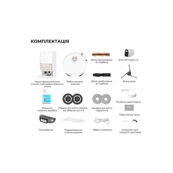 Пилосос Dreame Bot L50 Pro Ultra White (RLL84CE) RLL84CE фото