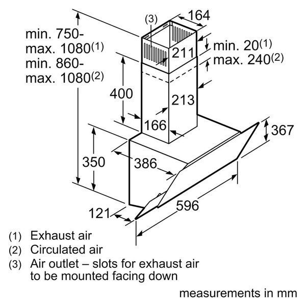 Витяжка кухонна Bosch DWK67PJ60T DWK67PJ60T фото