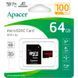 Карта пам'яті Apacer 64GB microSD class 10 UHS-I V10 A1 (AP64GMCSX10UB-R) AP64GMCSX10UB-R фото 2