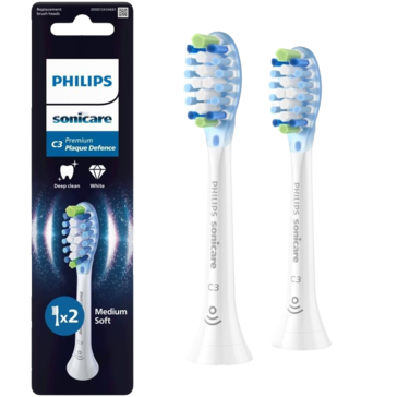 Зубна електрощітка PHILIPS HX9042/87 насадки Premium Plaque Defence 2 шт HX9042/87 фото