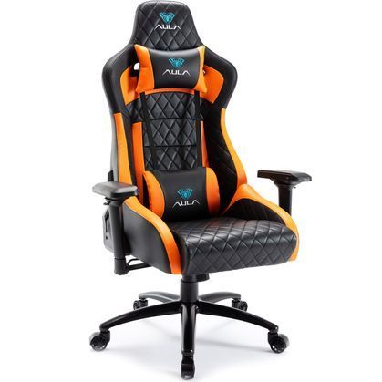 Крісло ігрове Aula F1031 Gaming Chair Black/Orange (6948391286211) 6948391286211 фото