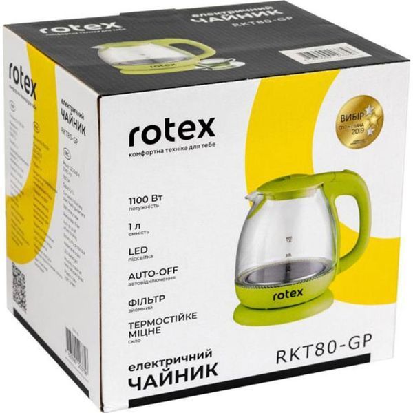 Електрочайник Rotex RKT80-GP RKT80-GP фото