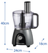 Кухонний комбайн RUSSELL HOBBS 27111-56 Matte Charcoal Food Processor 25189024002 фото 9
