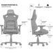 Крісло ігрове Anda Seat Kaiser Frontier Fabric XL Grey Linen (AD12YXL-17-G-F) AD12YXL-17-G-F фото 12