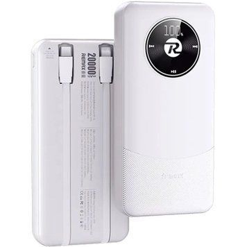 Батарея універсальна Remax 20000mAh, 22.5W, Black (RPP-38 / 45364 / White) RPP-38 / 45364 / White фото
